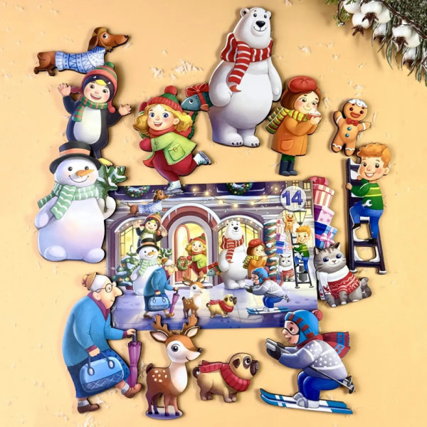 Дитяча настільна гра "Хто був на вулиці?" (ПСД294) PSD294 дерев'яна (PSD294)