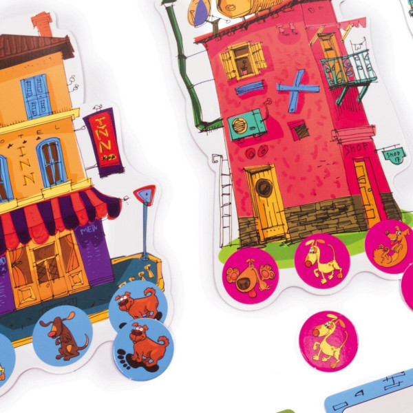 Дитяча настільна гра Готель "Гавкіт" VT8055-43, 4 готелі 24 жетони собак (VT8055-43)