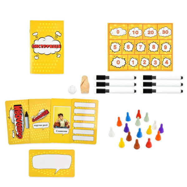 Настольная игра "Словолова" 30826 карточки для написания 6 штук (30826)
