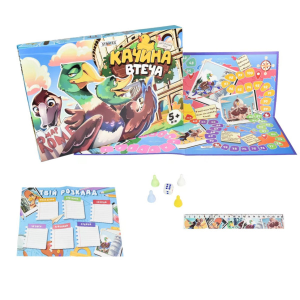 Настільна дитяча гра «Качина втеча» 30608 українською мовою  (30608)