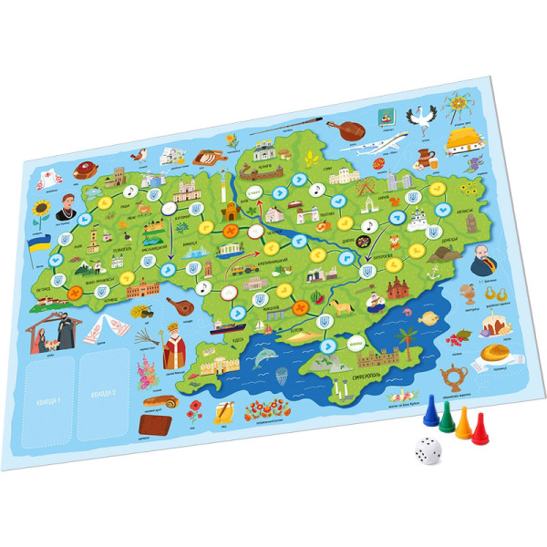 Настольная игра "Моя Украина" 160019 планшетки для сбора гербов(160019)