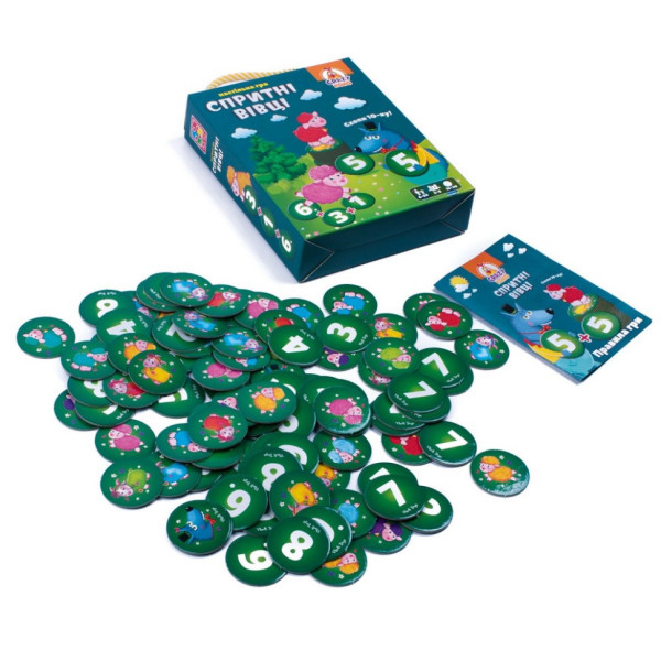 Детская настольная игра "Ловкие овцы схвати 10-ку!" VT8033-07, 99 фишек (VT8033-07)
