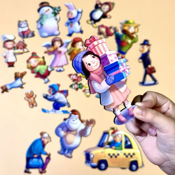 Детская настольная игра "Кто был на улице?" (ПСД294) PSD294 деревянный (PSD294)
