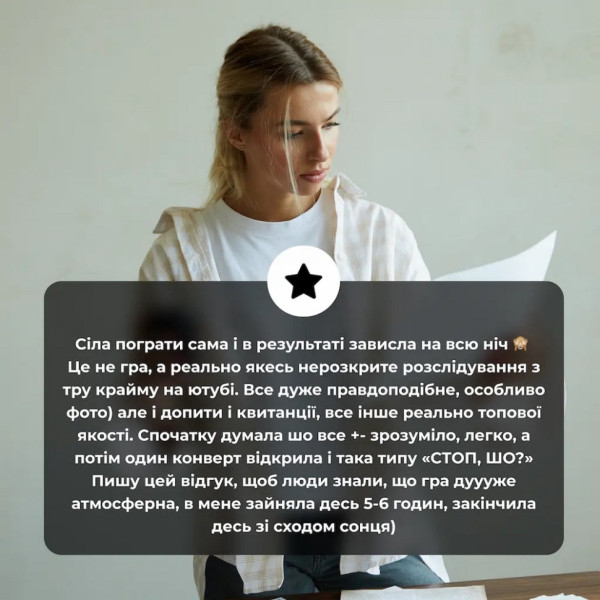 Настольная игра "Нераскрытые дела №3" 0036MG, более 50 документов следствия(0036MG)