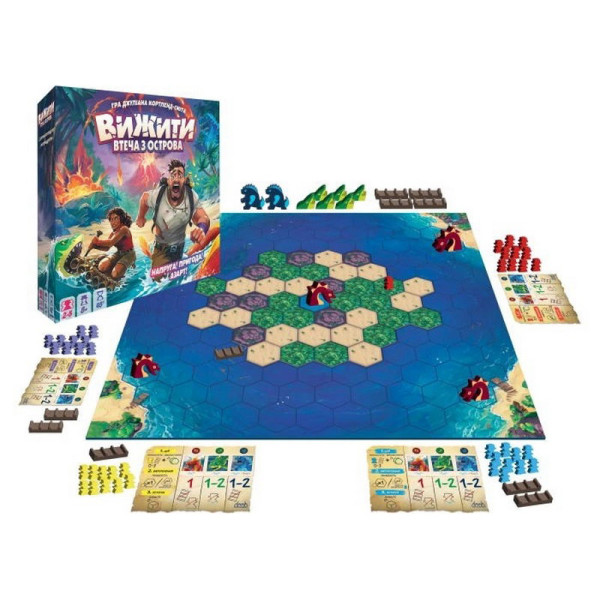 Настольная игра "Выжить: побег с острова" ZYGSTI01UA 50 фишек искателей приключений(ZYGSTI01UA)