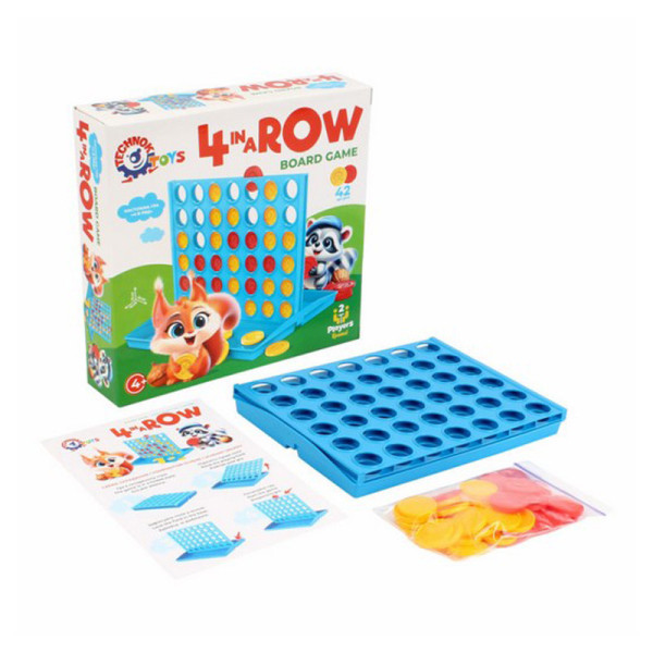 Дитяча настільна гра "Чотири в ряд" 9734TXK 42 фішки, 2 гравці (9734TXK)