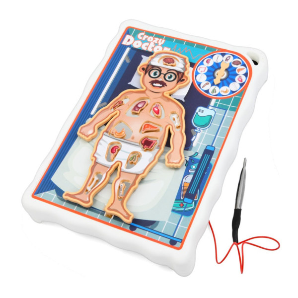 Дитяча настільна гра "Crazy Doctor" 1295-3 ігрове поле, рулетка (1295-3)