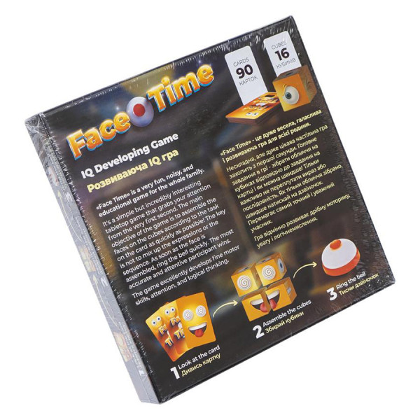 Розвиваюча настільна гра "Face Time" FT-01-01 з дзвіночком (FT-01-01)