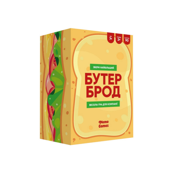 Настільна гра «Бутерброд» 0026MG 90 карток (0026MG)
