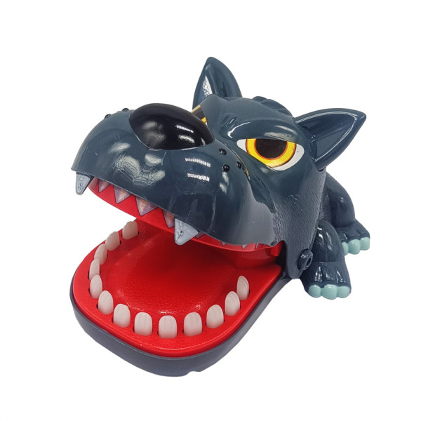 Дитяча настільна розважальна гра "Вовк-кусючка" 9838F, сірий  (9838F)