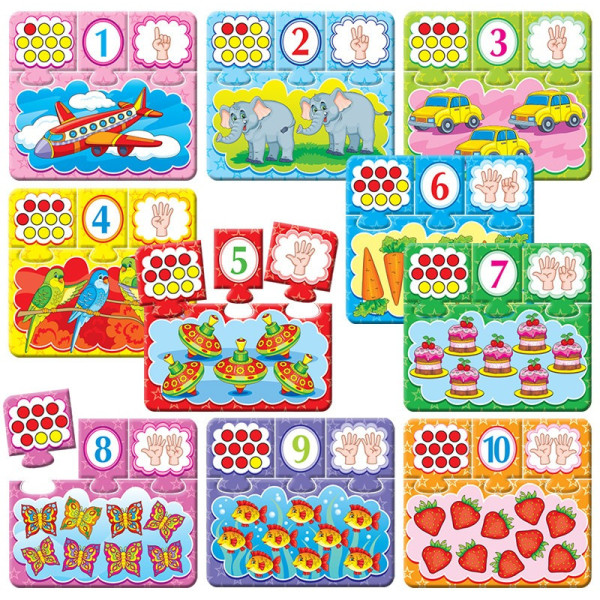 Дитяча настільна гра-квест "Цифри" 84405, 10 ігор в 1 (84405)