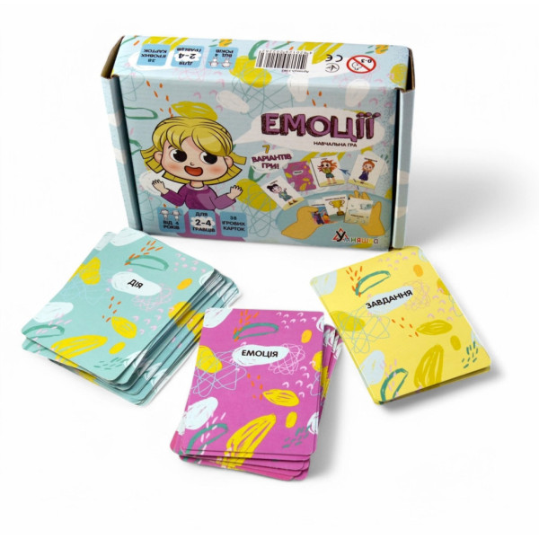 Настольная игра "Эмоции" 2262-UM 37 карт, 7 вариантов игры (2262-UM)
