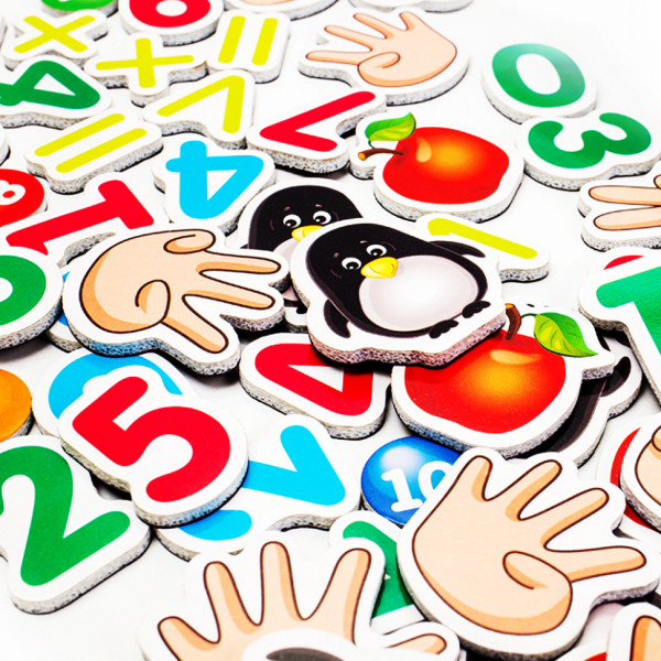 Дитяча настільна гра "Математика магнітна з дошкою" VT5412-02 цифри на магнітах (VT5412-02)