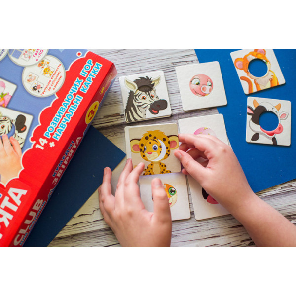 Навчальні пазли. Кумедні звірята. Iq-club для малюків (у) 13203008 (13203008)