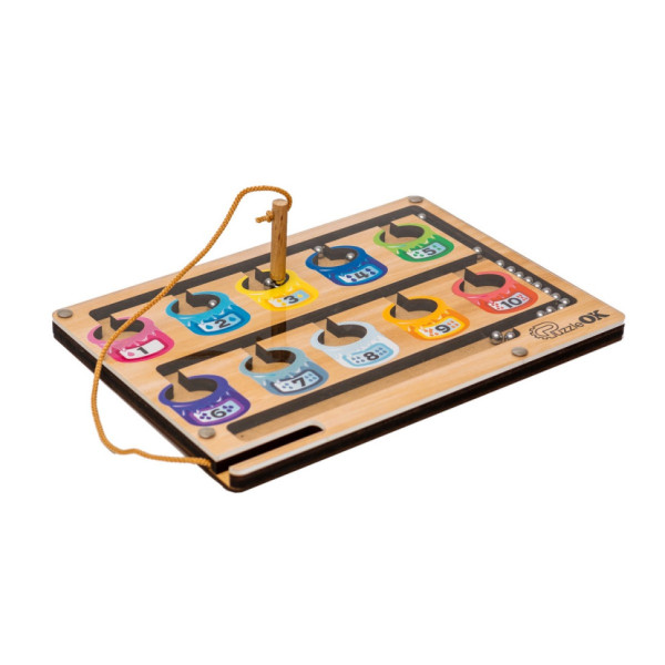 Розвиваюча іграшка "Монтессорі Баночки" Puz-30966, 20 шариків (Puz-30966)