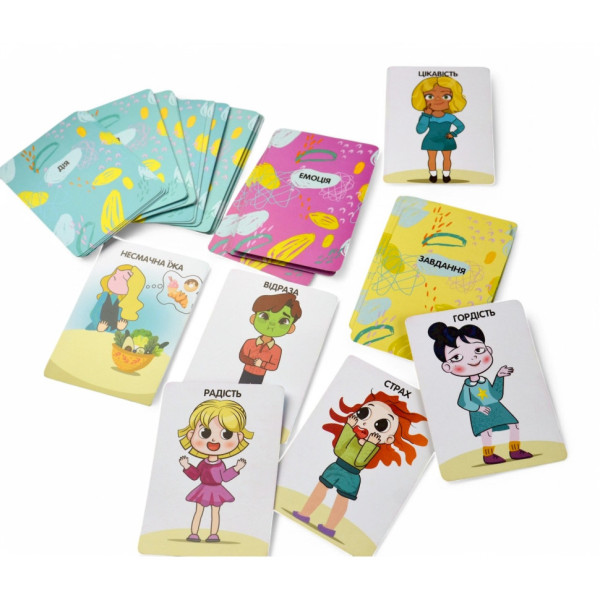 Настільна гра "Емоції" 2262-UM 37 карток, 7 варіантів гри (2262-UM)