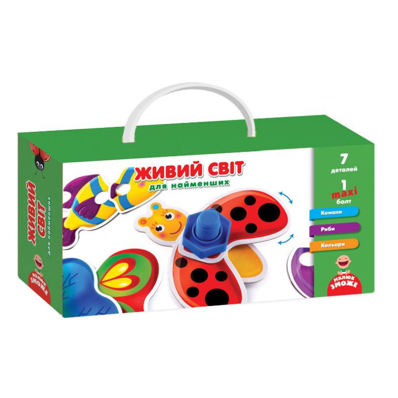 Игра с болтами "Живой мир" для самых маленьких VT2905-10 на укр. языке