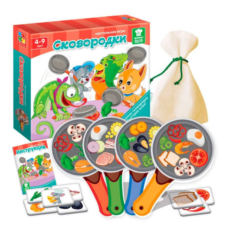 Игра на скорость "Сковородки" VT2309-09 на рус. языке