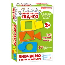 Дитячі розвиваючі картки для вивчення форм і кольорів (У) 13109080, 10 карток