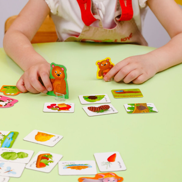 Настільна гра асоціації "У лісі та на фермі" Vladi Toys VT1804-46 (укр) (VT1804-46)