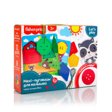 Гра-шнурівка "Fisher-Price. Maxi гудзики" Vladi Toys VT2905-22 Укр (VT2905-22)