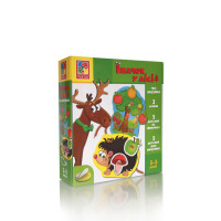 Гра-шнурівка з липучками "Їжачок у лісі" Vladi Toys VT1804-45 (укр) (VT1804-45)