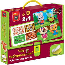 Дитяча розвиваюча іграшка "Чиє забарвлення? Де чия мордочка?" VT1310-06 з липучками (VT1310-06)