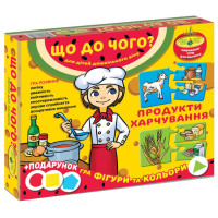 Дитяча розвиваюча гра "Що до чого? Продукти харчування" 87444 укр. мовою (87444)