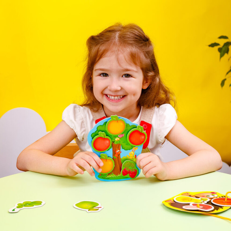 Гра-шнурівка з липучками "Їжачок у лісі" Vladi Toys VT1804-45 (укр)
