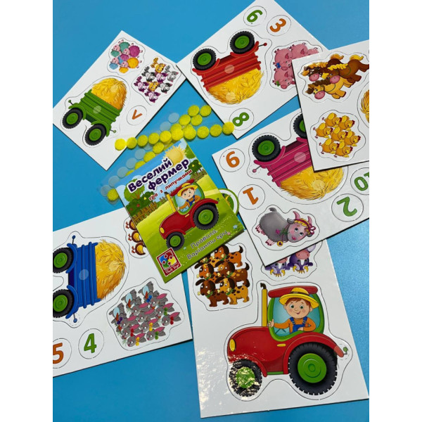 Детская настольная игра "Веселый фермер" VT2100-13 с липучками (VT2100-13)
