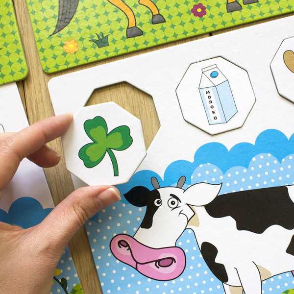 Навчальні пазли. Хто живе на фермі. Iq-club для малюків (у) 13203005 (13203005)