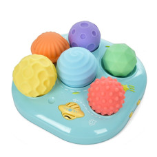 Детская Развивающая "Текстурные Мячики" 35179M 6 штук, музыка, свет (35179M)
