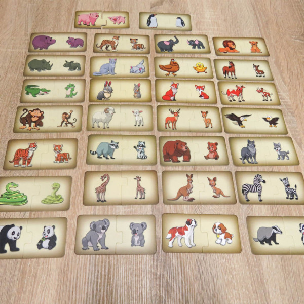 Настільна гра "Чий малюк" 0451 з 30 карток з малюнками (0451)