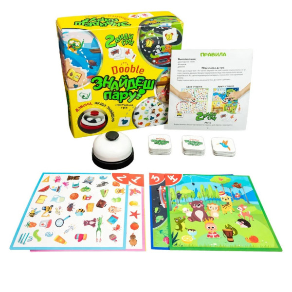 Карткова гра "Знайдеш пару?" Strateg 30221 українською мовою (30221)