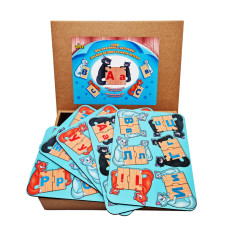 Розвиваюча гра "Котики з літерами" (ПСД247) PSD247 знайди велику та малу літери (PSD247)