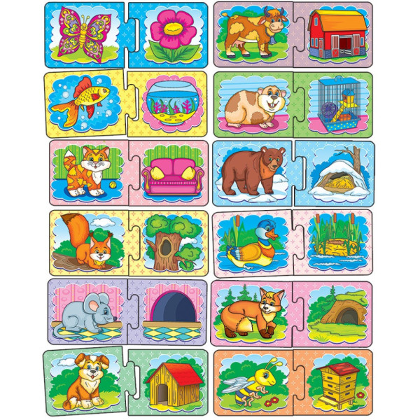 Дитяча розвиваюча гра "Хто де живе?" 86027 укр. мовою (86027E)