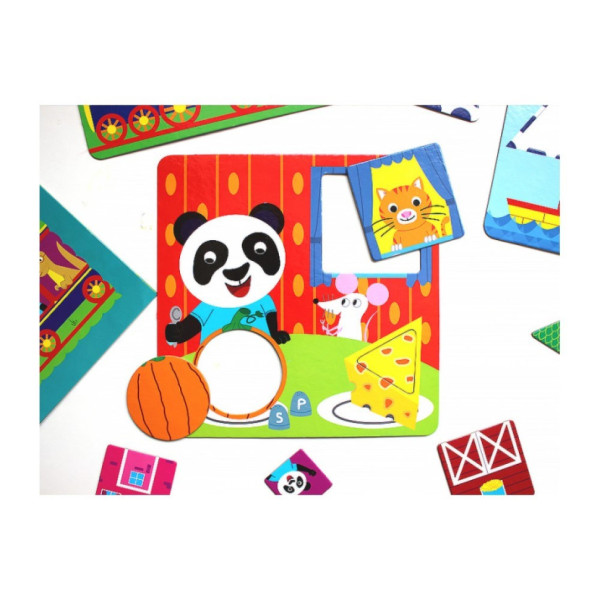 Навчальні пазли Вивчаємо форми.IQ-club для малюків 13203007, 6 карт у наборі (13203007)