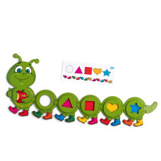 Розвиваюча гра "Гусениця Збери за зразком" (ПСД245) PSD245 з картками (PSD245)