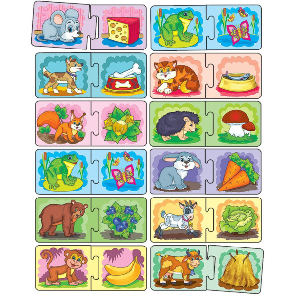 Дитяча розвиваюча гра "Хто що їсть?" 86072 укр. мовою (86072E)