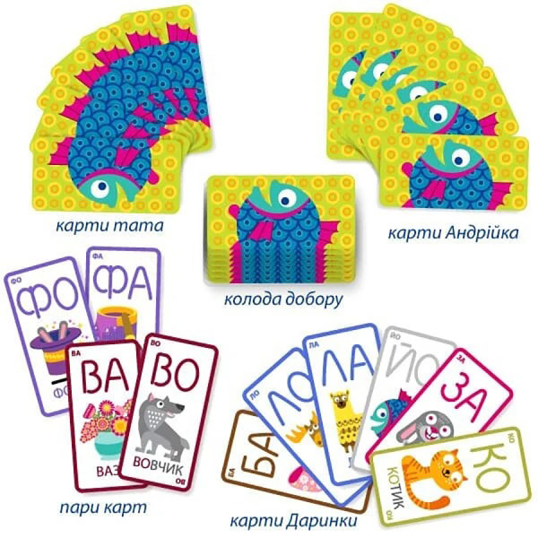 Настільна навчальна гра Йоржик-жоржик 360029, 43 карти (360029)