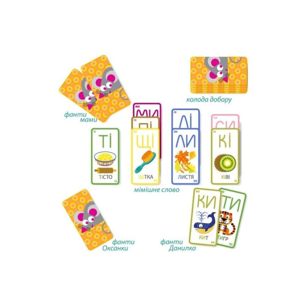 Настільна навчальна гра Мишка-мімішка 360012, 40 карток (360012)