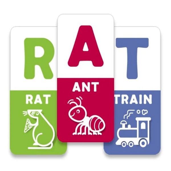 Настільна навчальна гра ABC rainbow 360050, 44 картки (360050)