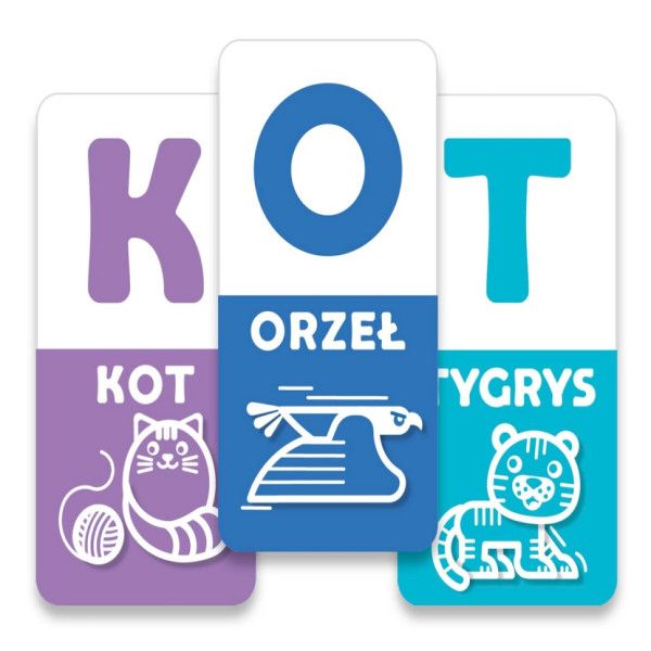 Настільна навчальна гра ABC tęcza 360135, 48 карток (360135)