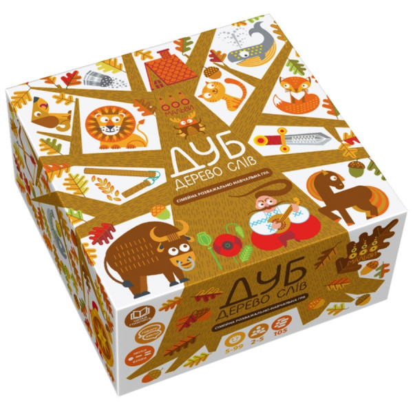 Навчальна настільна гра Дуб Дерево слів 360104, 105 карт (360104)