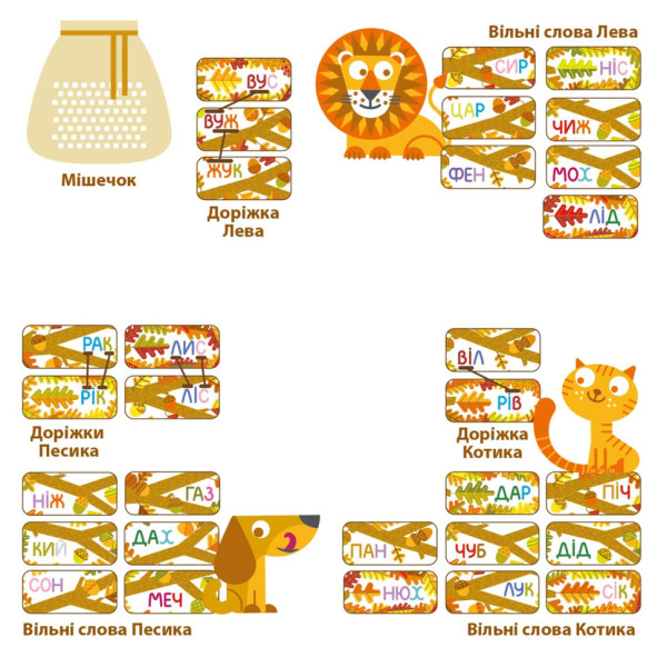 Навчальна настільна гра Дуб Дерево слів 360104, 105 карт (360104)