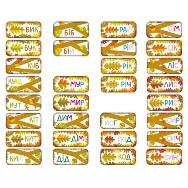 Навчальна настільна гра Дуб Дерево слів 360104, 105 карт (360104)