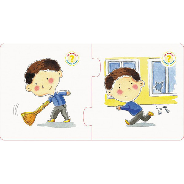 Настільна гра Правильно-неправильно У навчальному закладі 973004 з наклейками (973004)