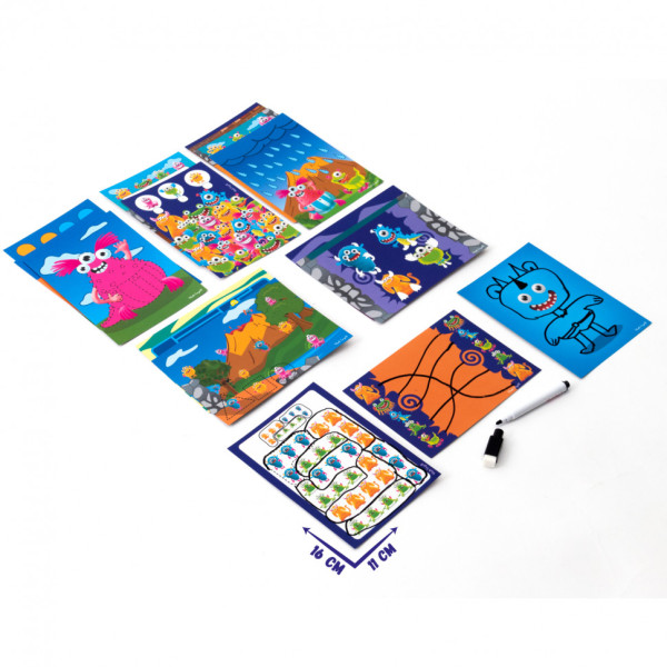 Розвиваюча гра для малюків «Пиши та витирай. Монстрики »VT5010-18 з маркером (VT5010-18)