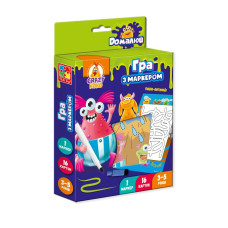 Розвиваюча гра для малюків «Пиши та витирай. Монстрики »VT5010-18 з маркером (VT5010-18)