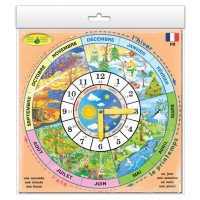 Дитяча розвиваюча гра "Годинник" France 82838 французькою мовою (82838)